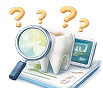 Assessing questionable areas icon
