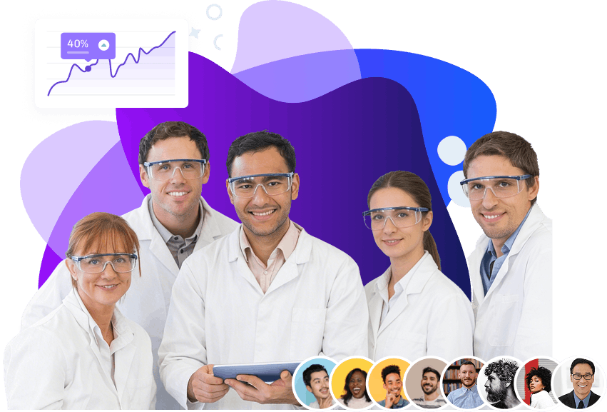 Lab growth analytics chart