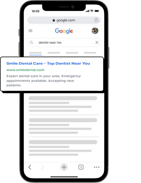 SEO for dentists Google ranking preview