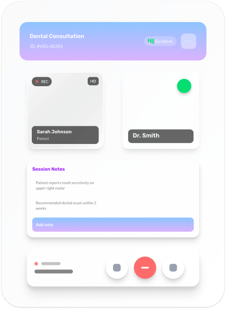 Teledentistry consultation interface