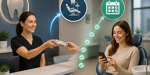 Dental practice gets paid upfront while patient pays over time
