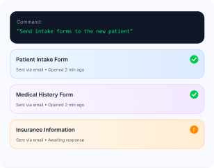 Patient forms interface