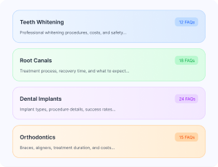 Dental knowledge base interface