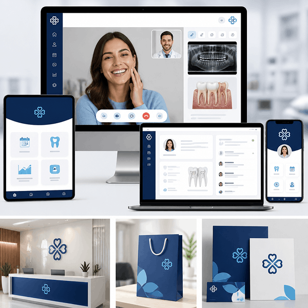 Custom branded hospital teledentistry platform