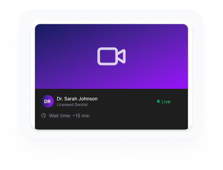 Connect with dentist video consultation