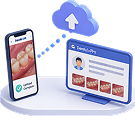 Cloud syncing patient dental images to chart automatically