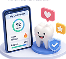 Patient engagement through mobile dental app and visual feedback