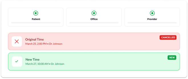 Reschedule Notifications UI