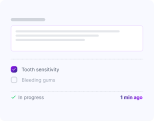 Dental history form preview
