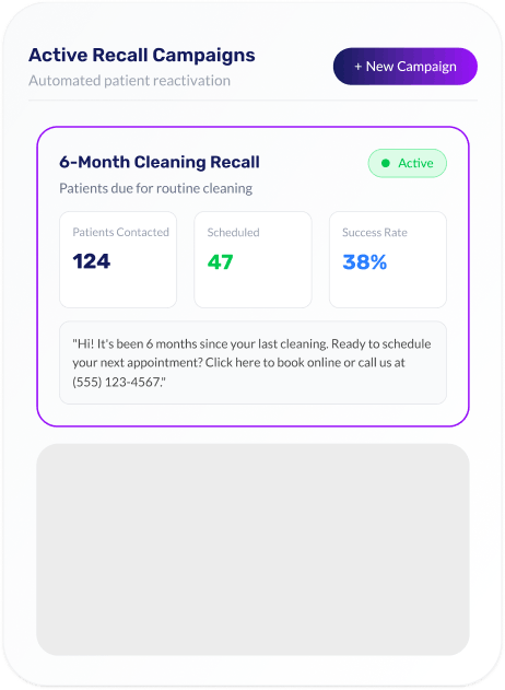 Recall campaigns dashboard