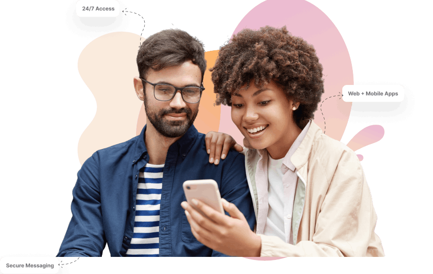 Patients using DentuluPro patient portal app