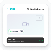 Telehealth follow up interface
