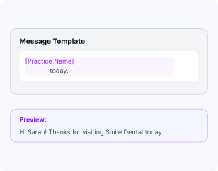 Customizable review request messages