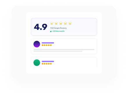 Review summary showing increasing reputation