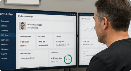Dental sleep practice dashboard monitoring system