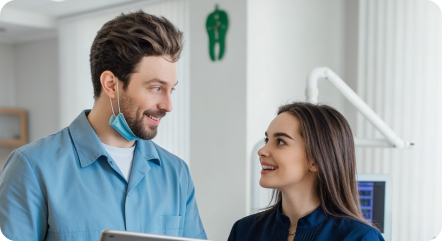 Physician referring patient back to dentist