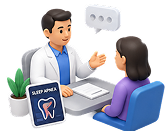 Patient consultation and education illustration