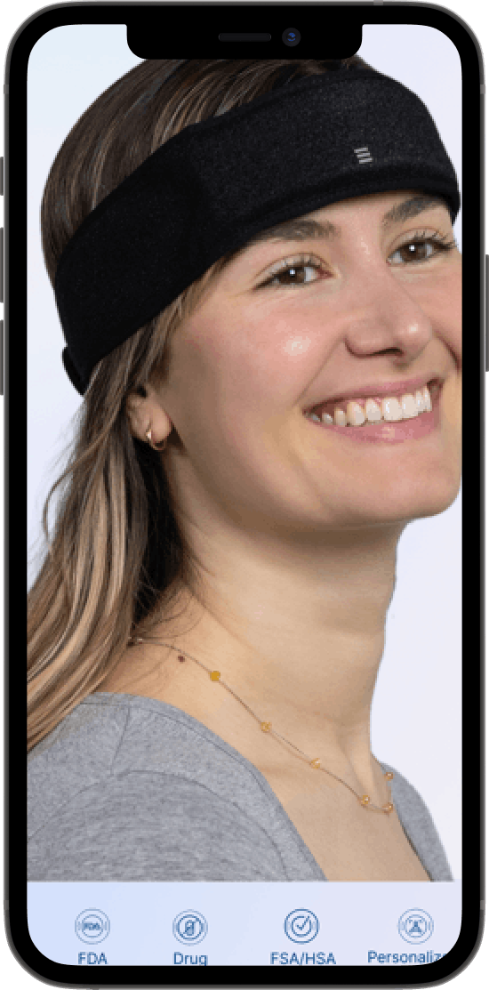 Wearable headband therapy device