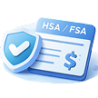 FSA and HSA reimbursement icon