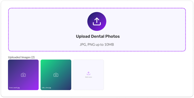 Photo submission upload interface
