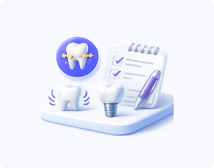 Additional periodontal findings and notes illustration