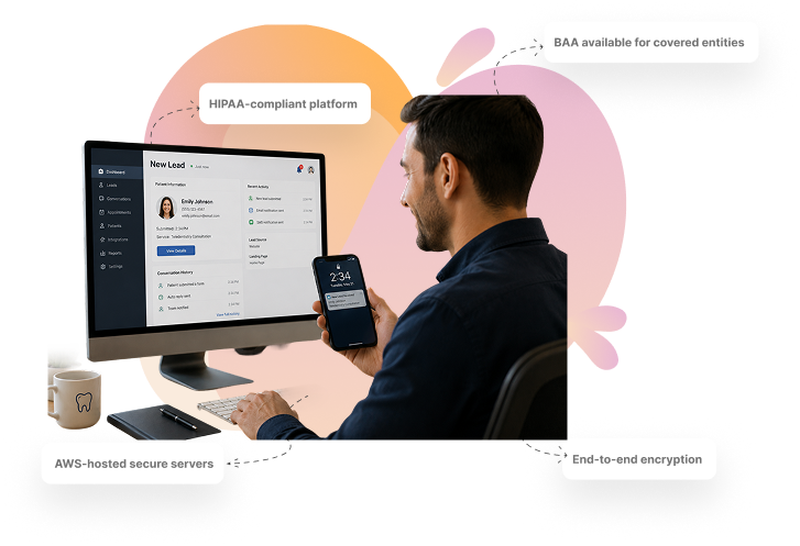 Dentulu patient dashboard with secure notifications and HIPAA compliant data management